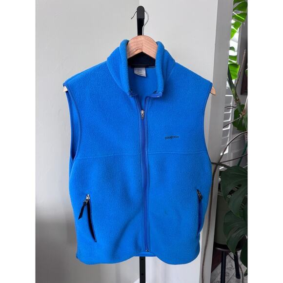 Mens Blue Patagonia Synchilla Vest - Picture 1 of 3